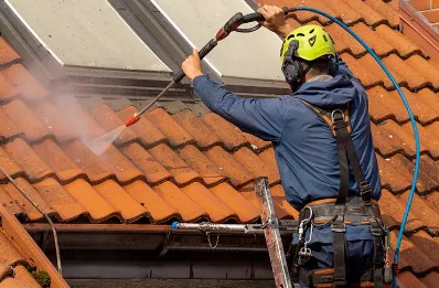 Démoussage et hydrofuge de toiture à Gouex